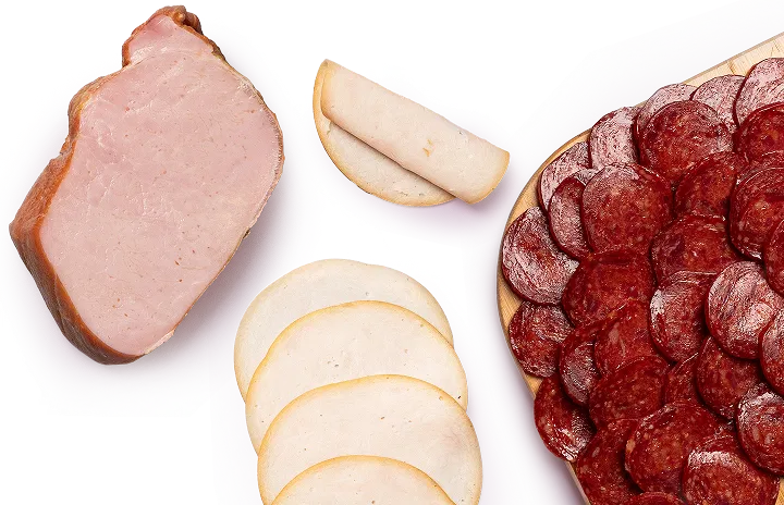 Колбасы и мясные деликатесы
