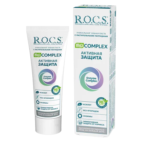 Паста зубная Rocs biocomplex, 94 г, Россия
