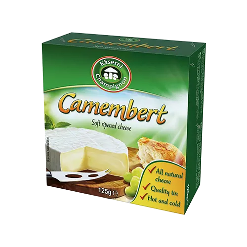 Сыр Kaserei Champignon Камамбер мягкий с белой плесенью, 125 г, Германия