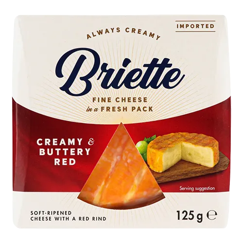 Сыр Kaserei champignon briette creamy buttery red 60% 125г, Германия