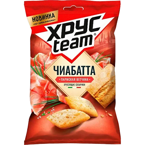 Сухарики Хрусteam чиабатта пармская ветчина 55г
