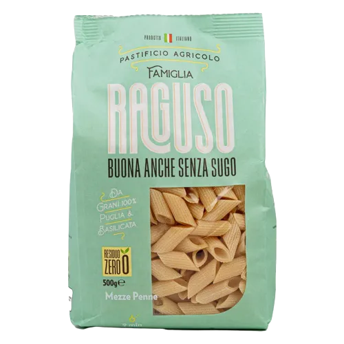 Паста Raguso Mezze penne пенне, 500 г, Италия